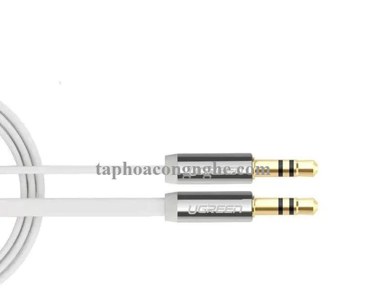 Ugreen 10767 5M màu Trắng Cáp âm thanh 2 đầu 3.5mm dương AV119 30010767